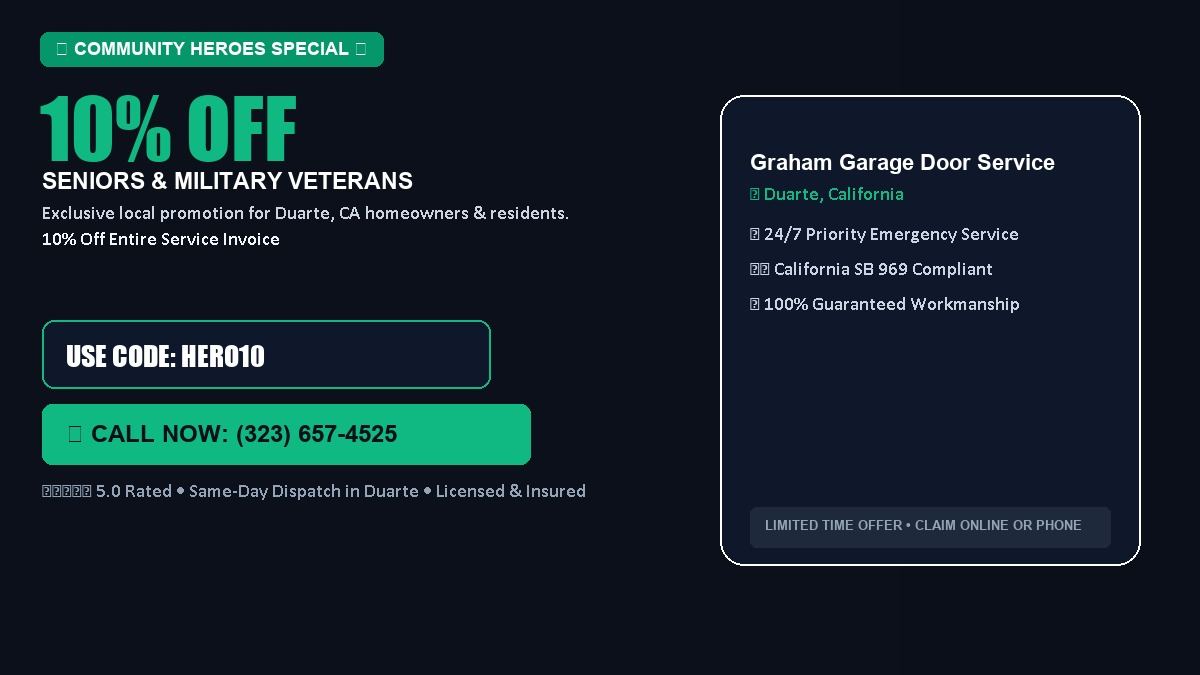 Graham Garage Door Service 10% OFF Seniors & Military Veterans